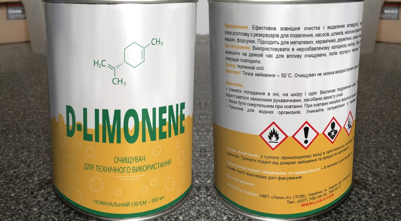D-Limonene cleaner for equipment