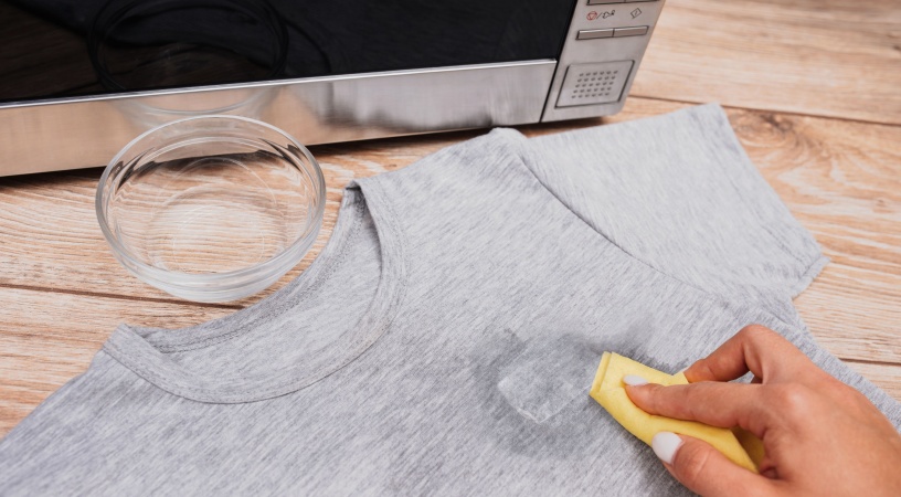 How to remove adhesive residue left by a sticker or label 