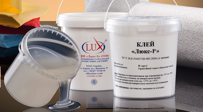 Клеї для виробництва паперових рушників та туалетного паперу